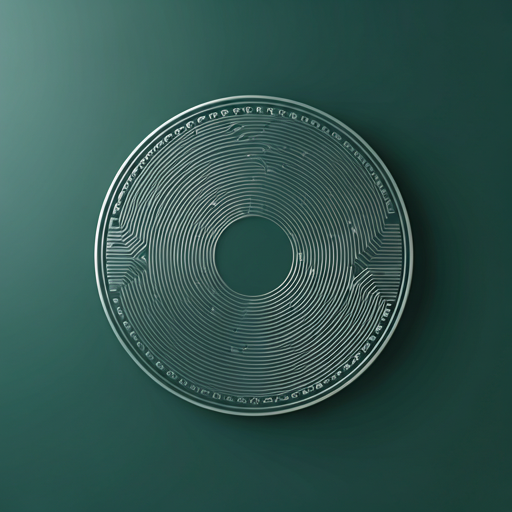 Geometric monochrome pattern with circular architectural forms